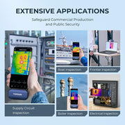 Thermal Imaging Camera - Thermal Camera - Thermal Imaging Cameras - 256x192 IR Resolution - -4℉ to 1022℉ - Thermal Camera for Android - USB-C - Blue