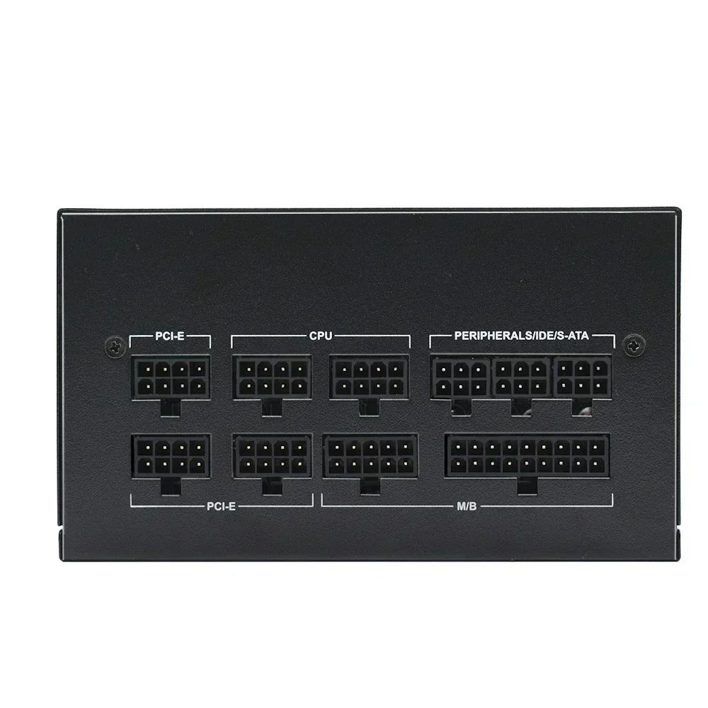 Julongfengbao - Voeding - Interne voeding - Voor Gaming Desktop Computer PSU - 80Plus Goud - RGB - ATX - 850W - Maximale piek 1000W - Volledig modulair - Grijs
