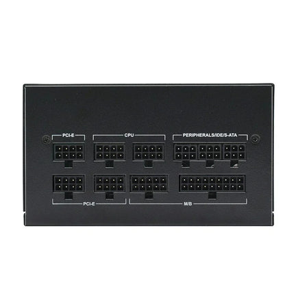 Julongfengbao - Voeding - Interne voeding - Voor Gaming Desktop Computer PSU - 80Plus Goud - RGB - ATX - 850W - Maximale piek 1000W - Volledig modulair - Grijs
