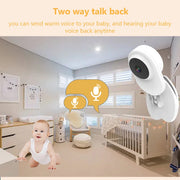 Babyfoon - Babyfoon met Camera - Baby Monitor - Binnencamera - 2MP - 1080P(Full-HD) - CMOS - met VOX-Functie - EU Plug - Wit