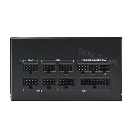Voeding - Interne voeding - Voor Gaming Desktop Computer PSU - ATX 850W - 80Plus - Goud - RGB - Actieve PFC Unit Server Bron - Grijs