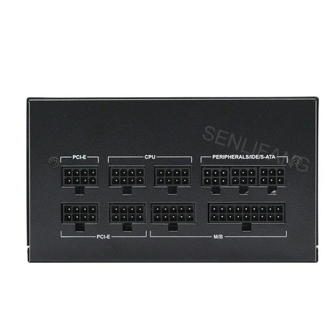 Power Supply - Internal Power Supply - For Gaming Desktop Computer PSU - ATX 850W - 80Plus - Gold - RGB - Active PFC Unit Server Source - Gray