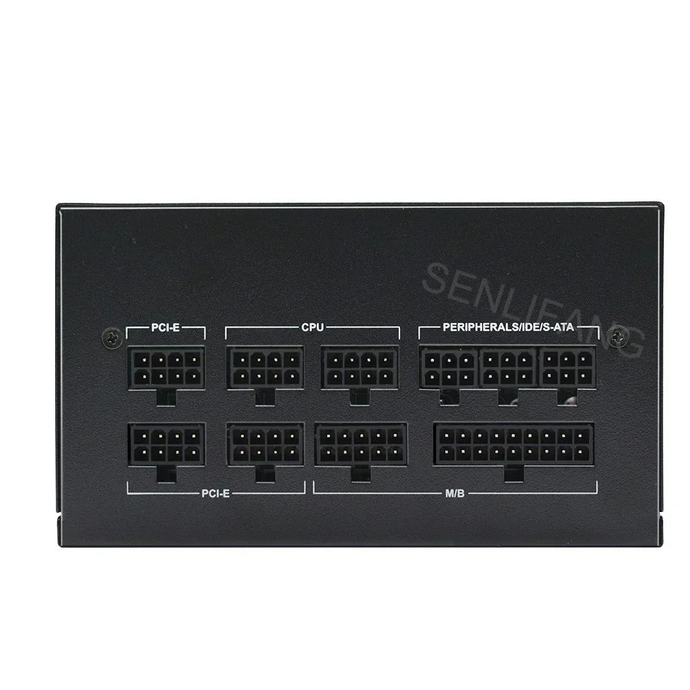 Voeding - Interne voeding - Voor gaming desktopcomputer PSU - ATX -850W - Volledig modulair - 80Plus - Goud gecertificeerd - RGB - 12V - PC - Grijs - QUORE