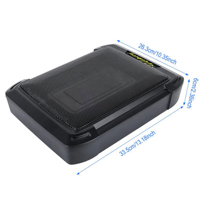 Podofo - Auto Subwoofer Audio -1000W - Auto Auto Versterker Subwoofer - Voertuig Audio - Hoog Vermogen - Pure Lage Muziek Auto Luidsprekers - Onder Stoel Subwoofer - 34.5x26x8CM - Zwart