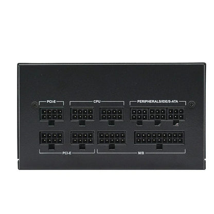 Julongfengbao - Voeding - Interne voeding - Voor gaming desktopcomputer PSU - ATX - 850W - Volledig modulair - RGB - 80Plus - Goud 20+4Pin - 12V - Grijs