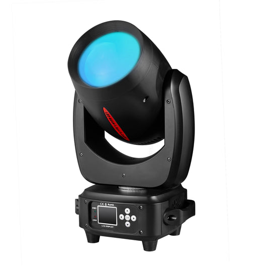 LED Moving Head Licht – LED Spotlicht – Professioneel DJ Licht – LED Zoom Lamp – Podiumverlichting EU Plug – 180W Krachtige LED – 24 Draaiende Prisma’s & 14 Gobos - QUORE