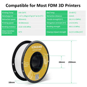 3D Printer Filament - PLA Filament - 10KG - 10st - 1.75mm Dimensionale Nauwkeurigheid - voor de Meeste FDM Printers - Multicolor