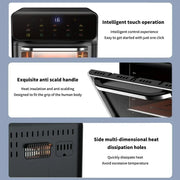 Hot air fryer - Airfryer - 1300W - 220V - Oil-free deep fryer - LED Touch - BPA Free - 12L - Black