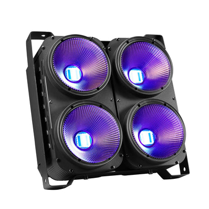 Led Verlichting – Podiumverlichting – DJ Licht – Effectverlichting – Blinder Light – 4x100W COB RGBWA UV – 0-100% Dimmer met DMX 512 Bediening