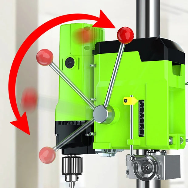 Bench Drill - Variable Speed ​​- Work Table - Tiltable - Depth Stop - Column Drill - Bench Column Drill - 1050W - 1-16mm - 60Hz - Vegetable