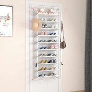 Shoe cabinet - Shoe rack - Shoe bench - 10-tier shoe rack - Hanging shoe rack - for cupboard pantry above the door - White 