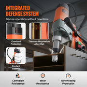 Magnetische boormachine - Hamerboormachine - 2" Boringdiameter - 800 RPM - 1450W - Elektrische Magneetboormachine - Kernboormachine - Oranje