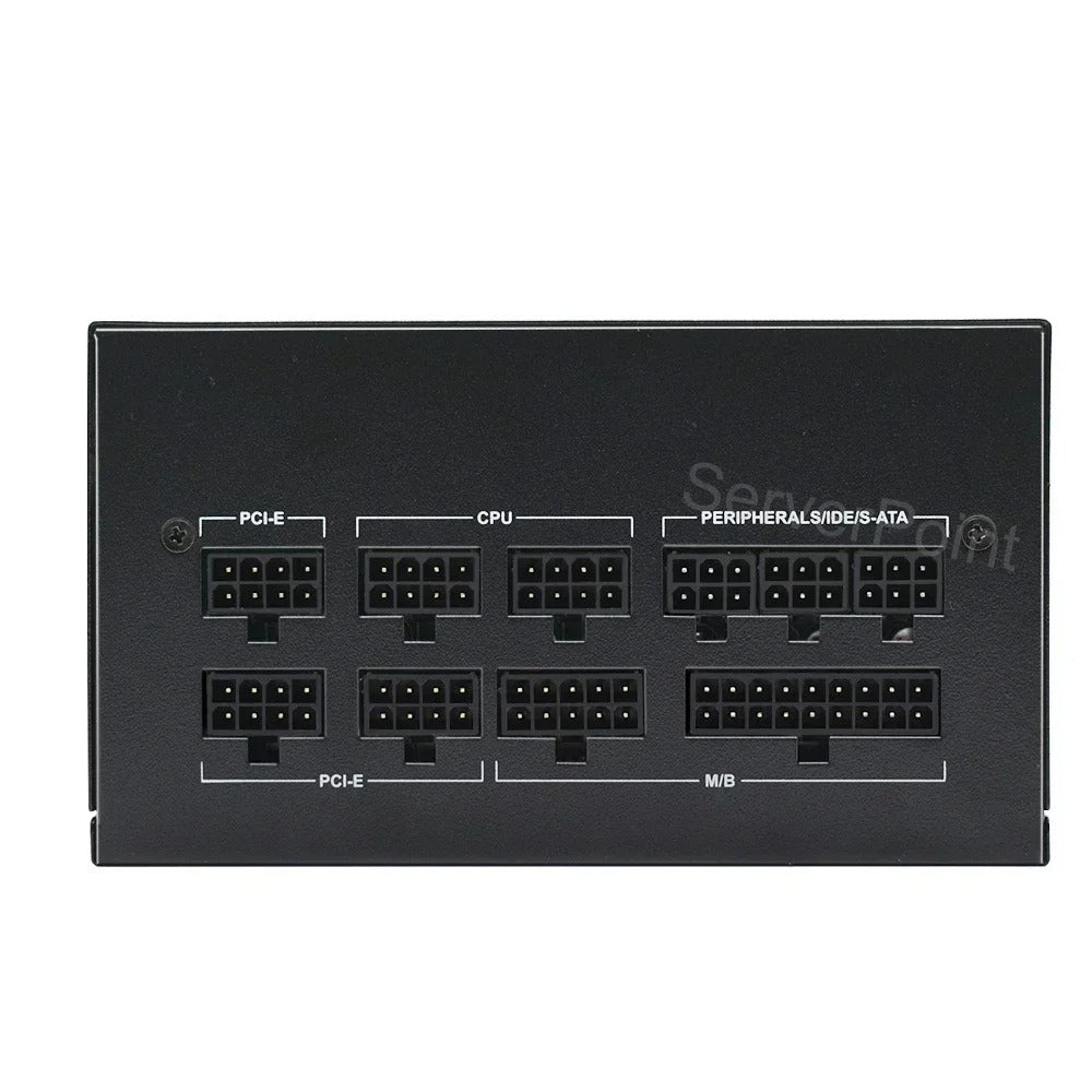 Senlifang - Voeding - Interne voeding - Game Fonte - 850W - 20 + 4Pin - 12CM Fan - 20A - 110-264V - MAX 1000W - Volledig modulair - ATX - Gamer voeding - Zwart