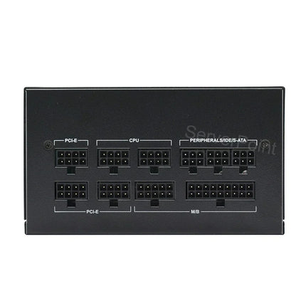 Senlifang - Voeding - Interne voeding - Game Fonte - 850W - 20 + 4Pin - 12CM Fan - 20A - 110-264V - MAX 1000W - Volledig modulair - ATX - Gamer voeding - Zwart