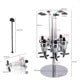 Dispenser - Bottle Drink Dispenser - Wine Beer Alcohol Beverage Drink Dispenser - for 4 Bottles - Silver