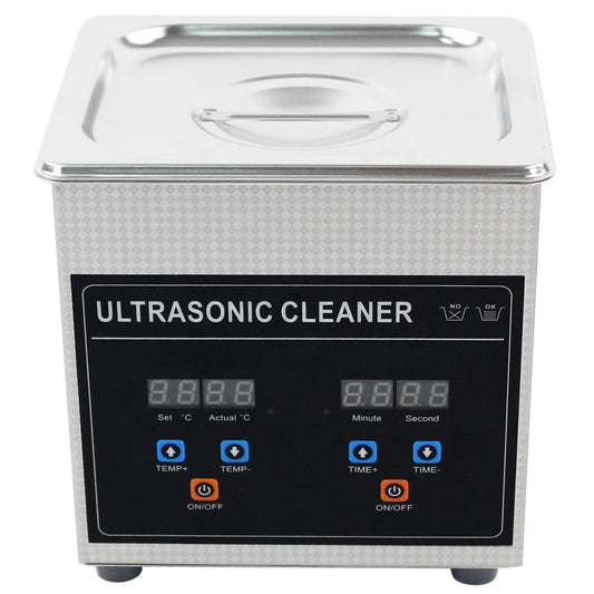 Ultrasoon Reiniger - Reinigingsapparaat voor Sieraden en Brillen - Ultrasonic Cleaner - 120W - 2L - Ultrasoonbad - - QUORE