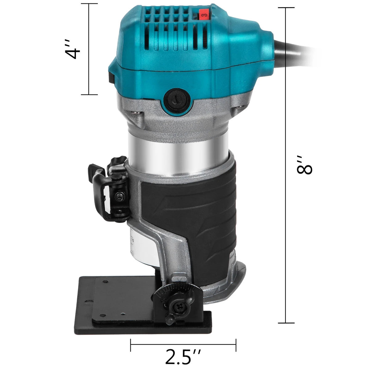 Bovenfrees - Houtfrees - Elektrische Handtrimmer - Hoge Kwaliteit - 710W - 220V - 30000RPM - Vaste basis - Kantelbare basis - Duikbasis - Groen