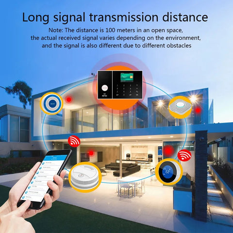 Alarmsysteem - Sirene - Smart Home Beveiligingssysteem - App Control werkt met Alexa - PSTN - voor Deuren en Ramen Draadloos - 4G - Wifi - Zwart