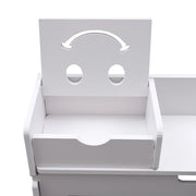 Shoe Cabinet - Shoe Bench - Shoe Rack - 2 Flip Drawers Shoe Cabinet - Freestanding Shoe Organizer - Entrance Cabinet - White