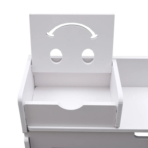 Shoe Cabinet - Shoe Bench - Shoe Rack - 2 Flip Drawers Shoe Cabinet - Freestanding Shoe Organizer - Entrance Cabinet - White