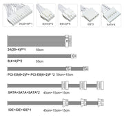 Julongfengbao - Voeding - Interne voeding - 110-240V Game Fonte - 850W - Volledig modulair - ATX - Gamer-voeding - Wit