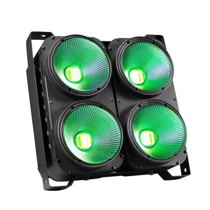 Led Verlichting – Podiumverlichting – DJ Licht – Effectverlichting – Blinder Light – 4x100W COB RGBWA UV – 0-100% Dimmer met DMX 512 Bediening