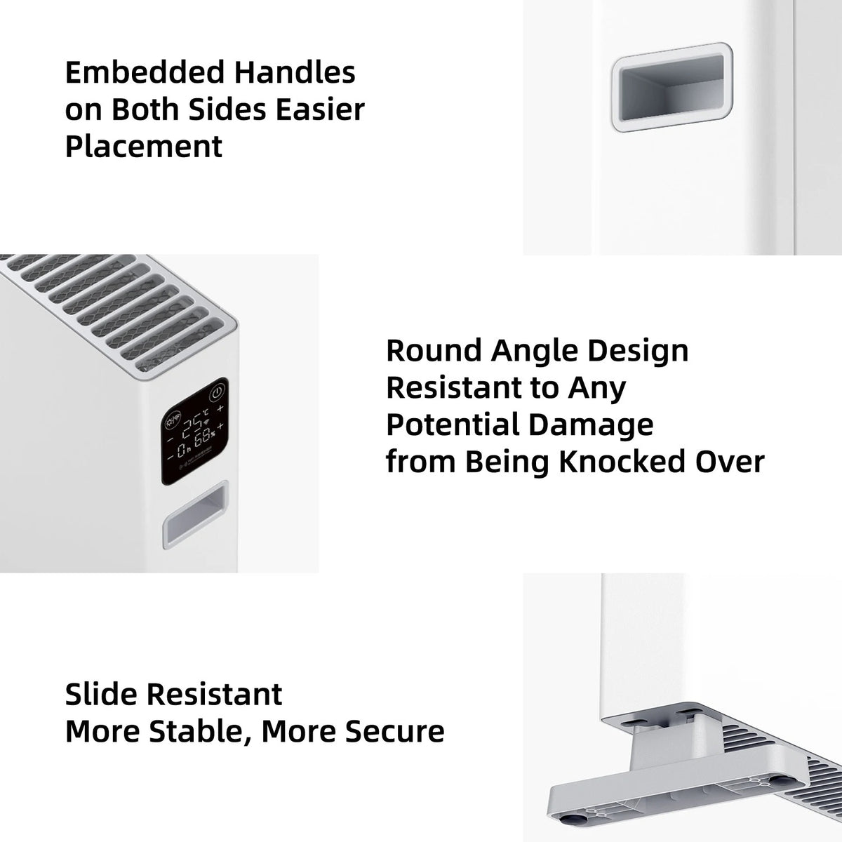 Smartmi - Paneelradiatoren - Elektrische radiator - Snelle warmte convectorkachel - Mi-Home APP-bediening - Waterdicht - Intelligente versie - 2200W - 220V - Wit