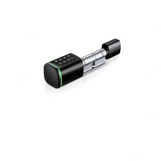 Slank Deurslot - Smart Lock - Elektrisch Deurslot - TTLock - APP - Wachtwoord - RFID Kaart - Euro Cilinderslot - Digitaal Sleutelloos Slot - Zwart - QUORE