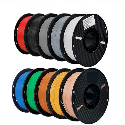 3D Printer Filament - PLA Filament - 10KG - 10pcs - 1.75mm Dimensional Accuracy - for Most FDM Printers - Multicolor