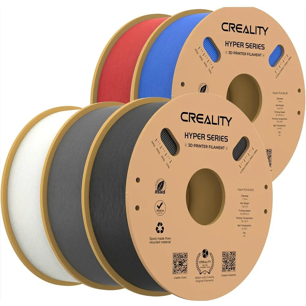 3D Printer Filament - PLA Filament - 1kg - 5st - 1.75mm Dimensionale Nauwkeurigheid - voor de Meeste FDM Printers - Multicolor - QUORE