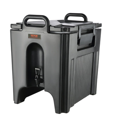 Dispenser - Beverage Dispenser - Insulated Dispenser - Party Dispenser - Thermal Beverage Dispenser - 10 Gallon - Black