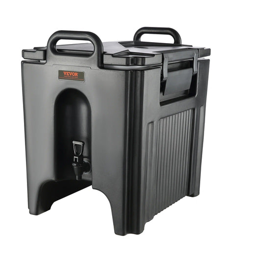 Dispenser - Beverage Dispenser - Insulated Dispenser - Party Dispenser - Thermal Beverage Dispenser - 10 Gallon - Black