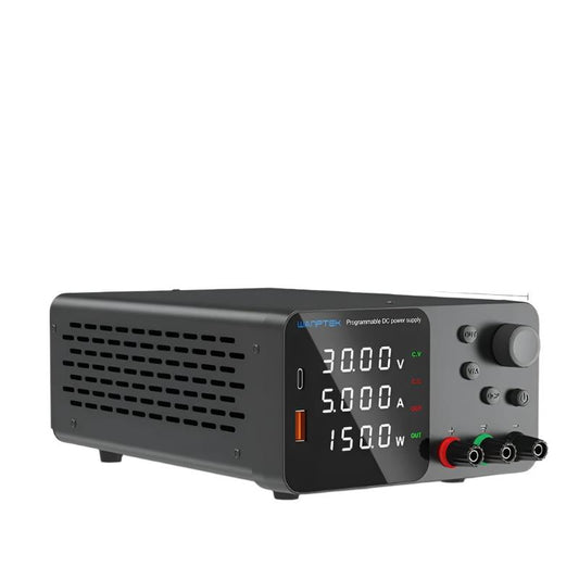 Wanptek - Voeding - Omvormer - Regelbare spanningsregelaar 60V 220V - 5A - 300W - Voor telefoonreparatie - Gereguleerde labtafel - DC-voedingen - Zwart - QUORE