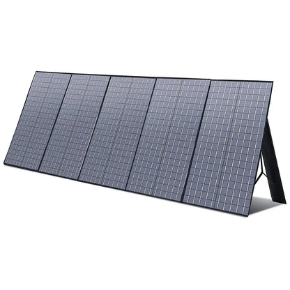 AllPowers - Zonnepaneel - Draagbaar - Waterdicht - Opvouwbaar zonnepaneel - voor Camping RV Tuin Dak - Polykristallijn Silicium - 37V - 400W - Zwart - QUORE