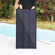 Xinpuguang - Solar Panel - Waterproof - Flexible Solar Panel - Photovoltaic Panel - For Home, Boat, Camping, RV - Monocrystalline Silicon - 150w Panel Only - Black