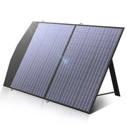 AllPowers - Zonnepaneel - Draagbaar - Waterdicht - Opvouwbaar zonnepaneel - voor Camping RV Tuin Dak - Polykristallijn Silicium - 18V - 100W - Zwart