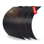 JingYangPV - Zonnepaneel - Waterdicht - Flexibel zonnepaneel - Monokristallijn silicium - Voor thuissysteemkits RV Boot Auto - 3x110W ETFE-paneel - Zwart
