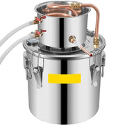 Vevor - Beer Distiller 20L - Manual - Stainless Steel - Versatile Solution for Brewing and Distilling - Silver
