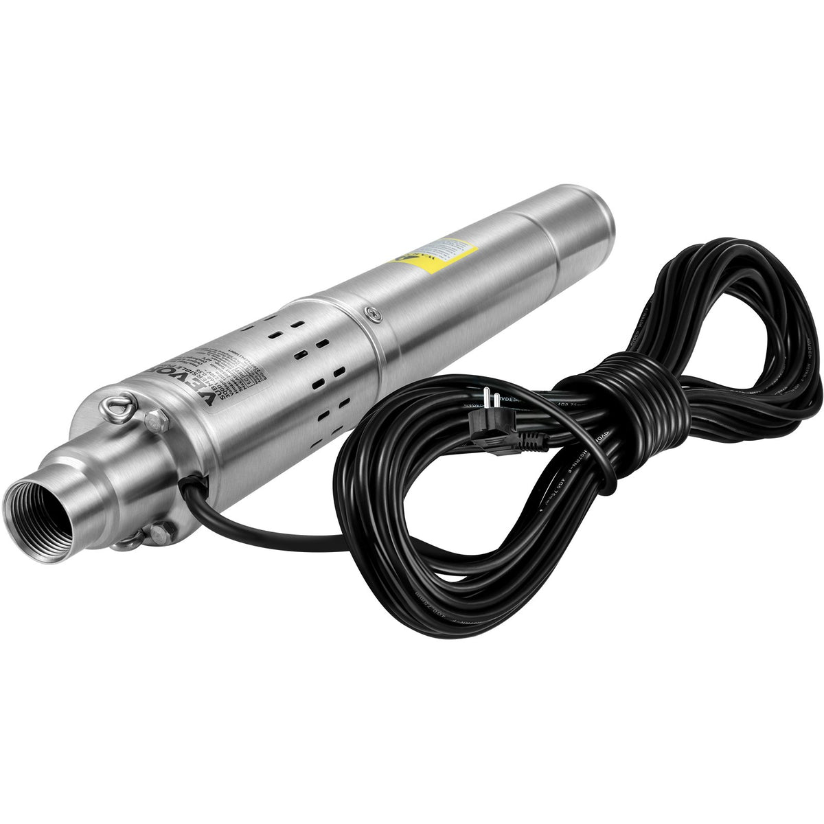 Diepe put dompelpomp - Rioolpomp - 550W - 2850TPM - 35L/Min - IP68 - Grote stroomsnelheid, hoge opvoerhoogte, water extraheren - Zilver - QUORE