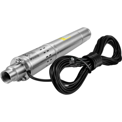 Diepe put dompelpomp - Rioolpomp - 550W - 2850TPM - 35L/Min - IP68 - Grote stroomsnelheid, hoge opvoerhoogte, water extraheren - Zilver - QUORE