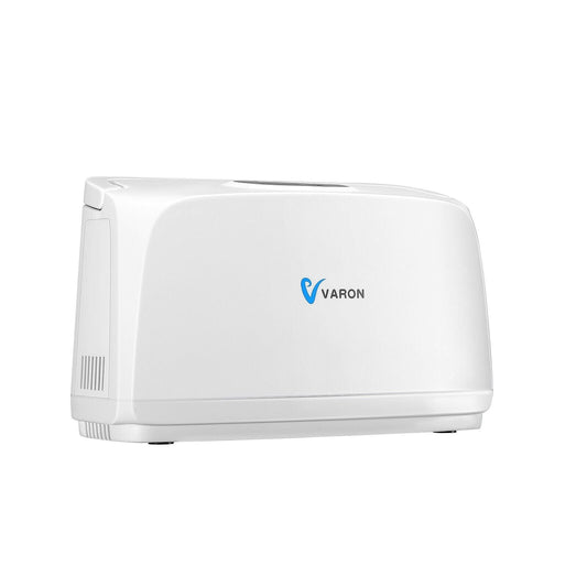 Varon - Zuurstofcilinder - Varon - 3L/min - 45dB - 30W - 15V - Met batterij - EU-stekker - Zorgvuldig ontworpen - Wit - QUORE