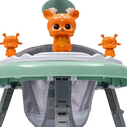 Opvouwbare loopwagen - Baby's - Verstelbaar - Kinderwagen 6-18 maanden - Groen