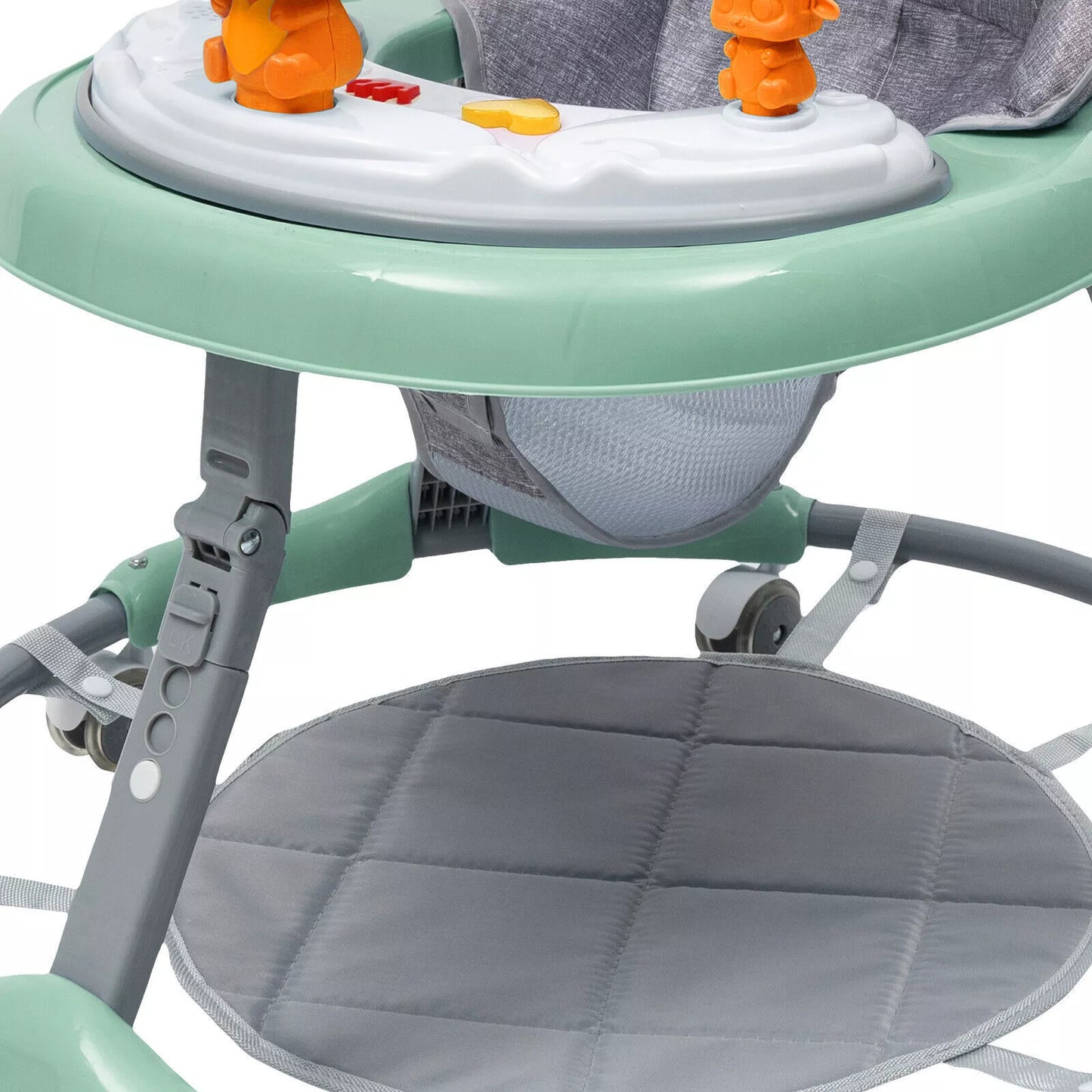 Opvouwbare loopwagen - Baby's - Verstelbaar - Kinderwagen 6-18 maanden - Groen