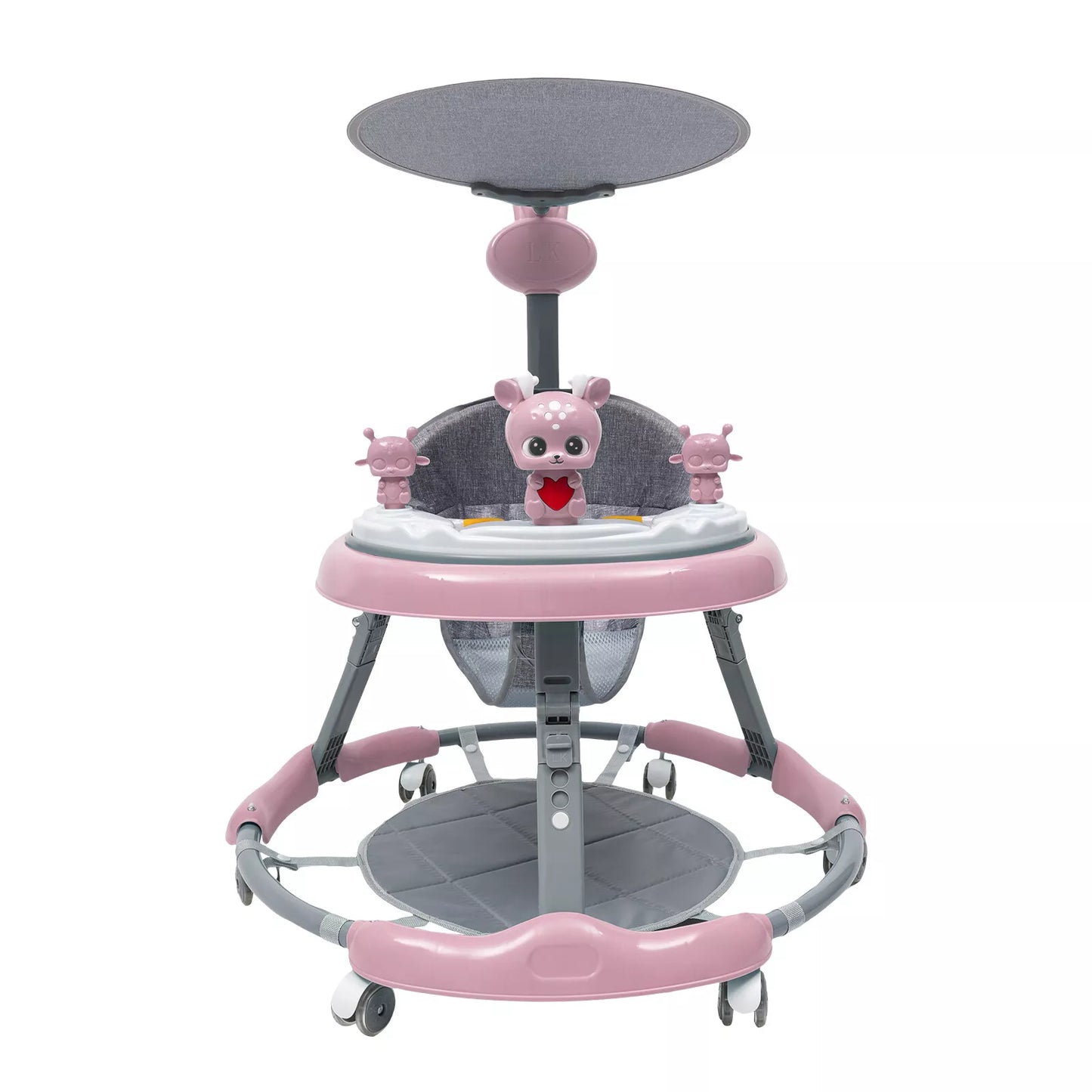 Opvouwbare loopwagen - Baby's - Verstelbaar - Kinderwagen 6-18 maanden - Roze
