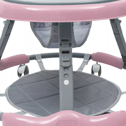 Opvouwbare loopwagen - Baby's - Verstelbaar - Kinderwagen 6-18 maanden - Roze