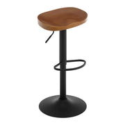 Barkruk - Bar stoelen - 1 pcs industriële houten barkruk- Bar Furniture - 360° verstelbaar - 6.2kg - Bruin