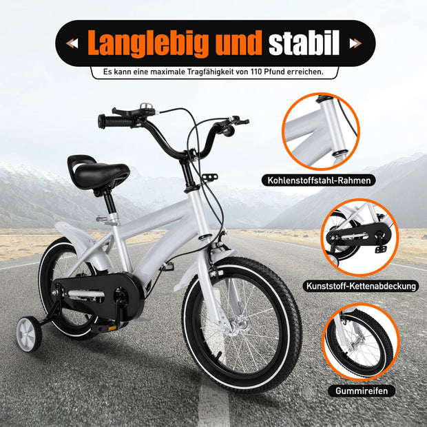 Kinderfiets - 14 Inch - Spelen - Buiten - Wit