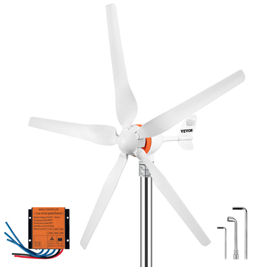 Windturbine Generator - Windturbine - Windmolen Generator - Windenergie - Windenergie - Wind Generator - 500W - 5 Blades - Auto Adjust Windward