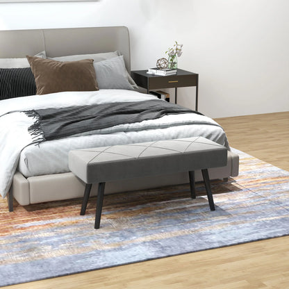Kussenboxen - Bank - Sofa - Zitvlak - 100 cm x 36 cm x 45 cm - Grijs